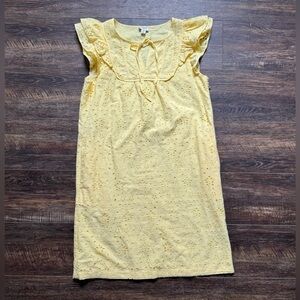 J. CREW Yellow Eyelet Dress 2